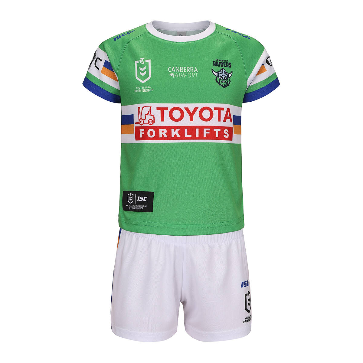Kid's Canberra Raiders 2025 Home Jersey+Shorts