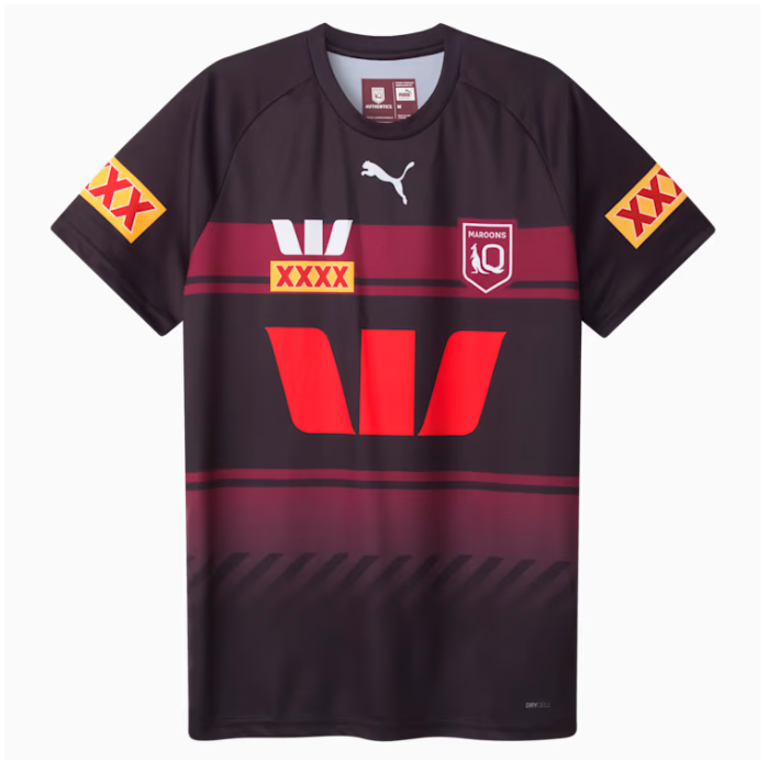NRL QLD Maroons 2025 Away Training Jersey