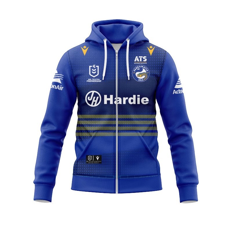 NRL Parramatta Eels 2025 Home Zipper Hoodie