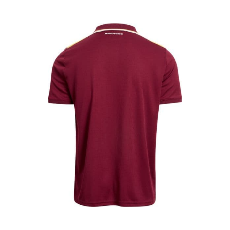 NRL Brisbane Broncos 2025 Mens Tech Polo Shirt