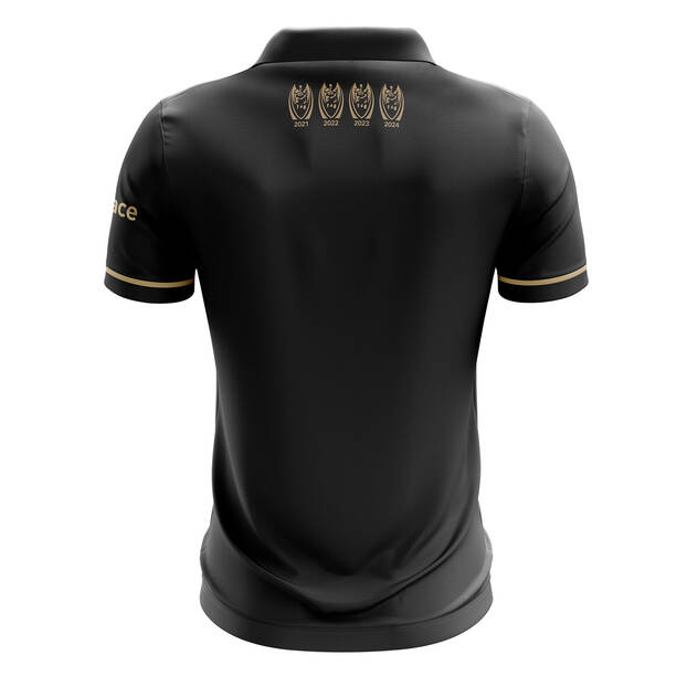 NRL Penrith Panthers 2025 Black Polo Shirt