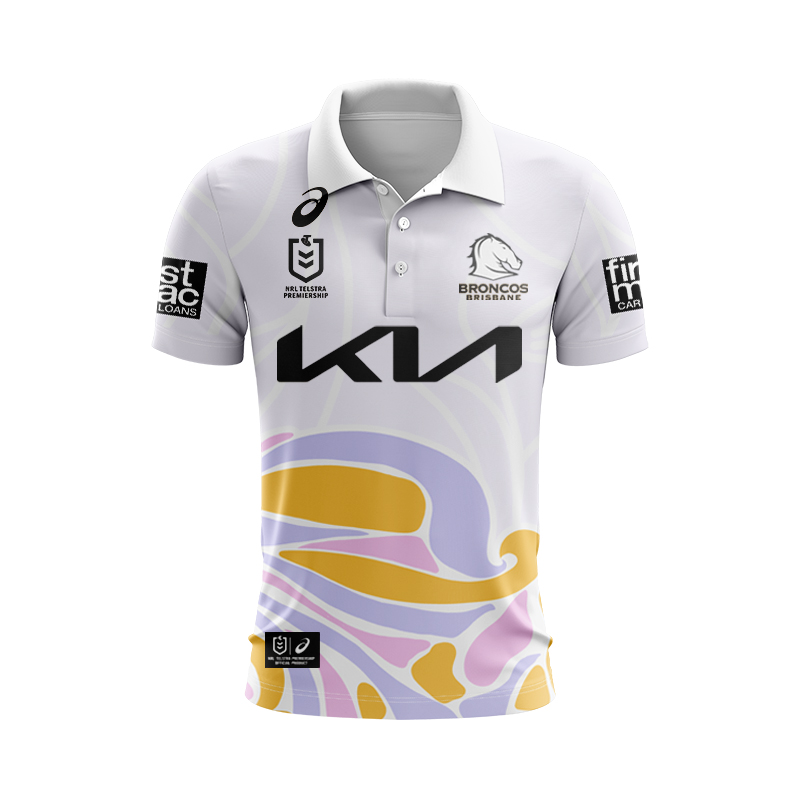 NRL Brisbane Broncos 2025 Alternate Polo Shirt