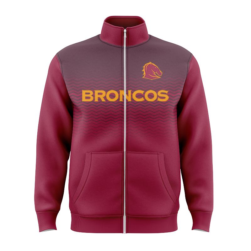 NRL Brisbane Broncos 2025 Tech Zipper Jacket