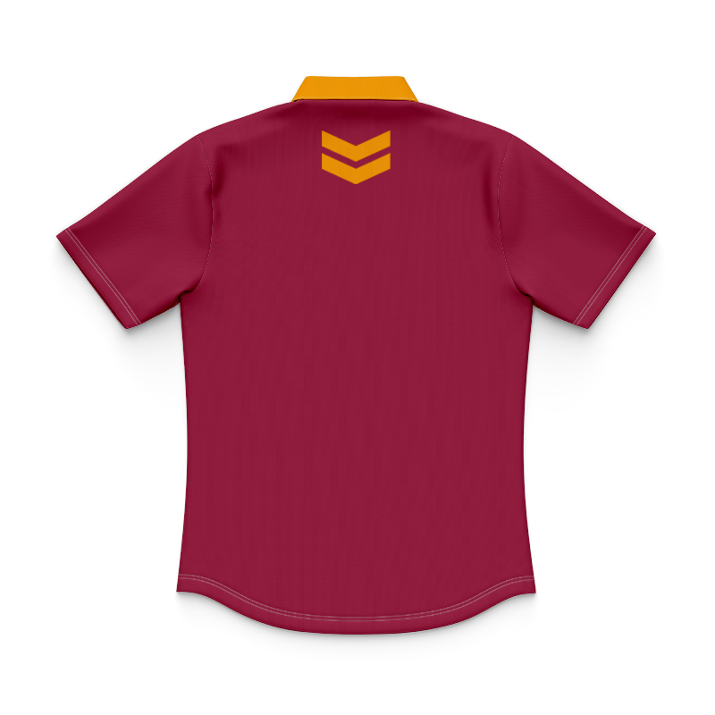 Kid's NRL Brisbane Broncos 2025 Tech Polo Shirt