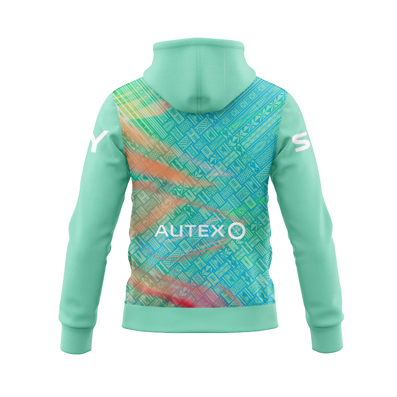 NRL New Zealand Warriors 2025 Dynasty Pasifika Green Zipper Hoodie