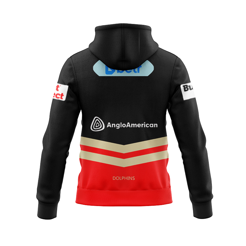 NRL Dolphins 2025 Away Zipper Hoodie