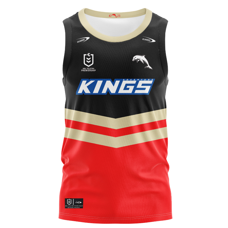 NRL Dolphins 2025 Away Singlet