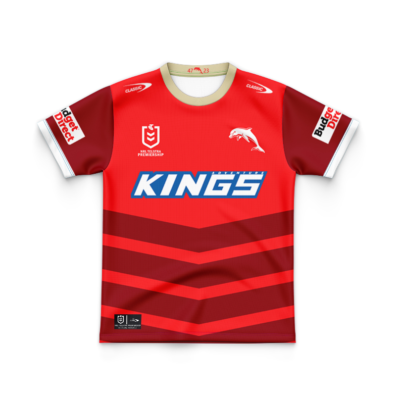 Kid's NRL Dolphins 2025 Home Jersey