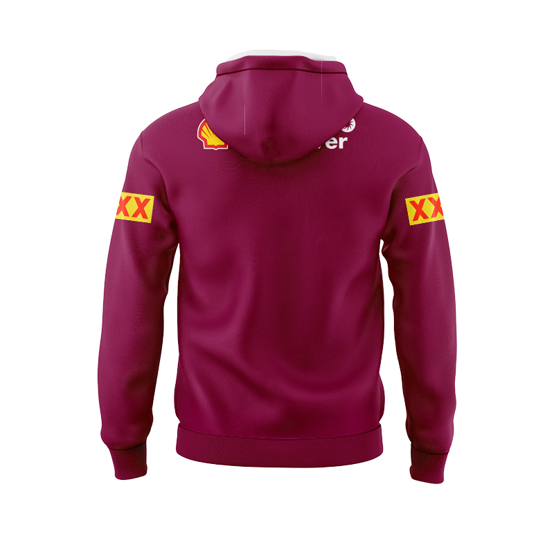 NRL QLD Maroons 2025 Home Training Sport Hoodie