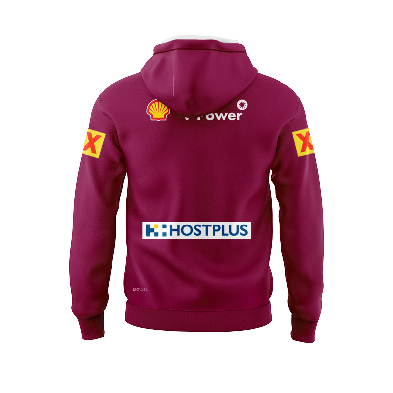 NRL QLD Maroons 2025 WSOO Home Sport Hoodie