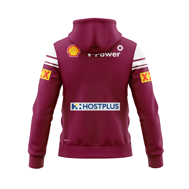 NRL QLD Maroons 2025 WSOO Home Zipper Hoodie
