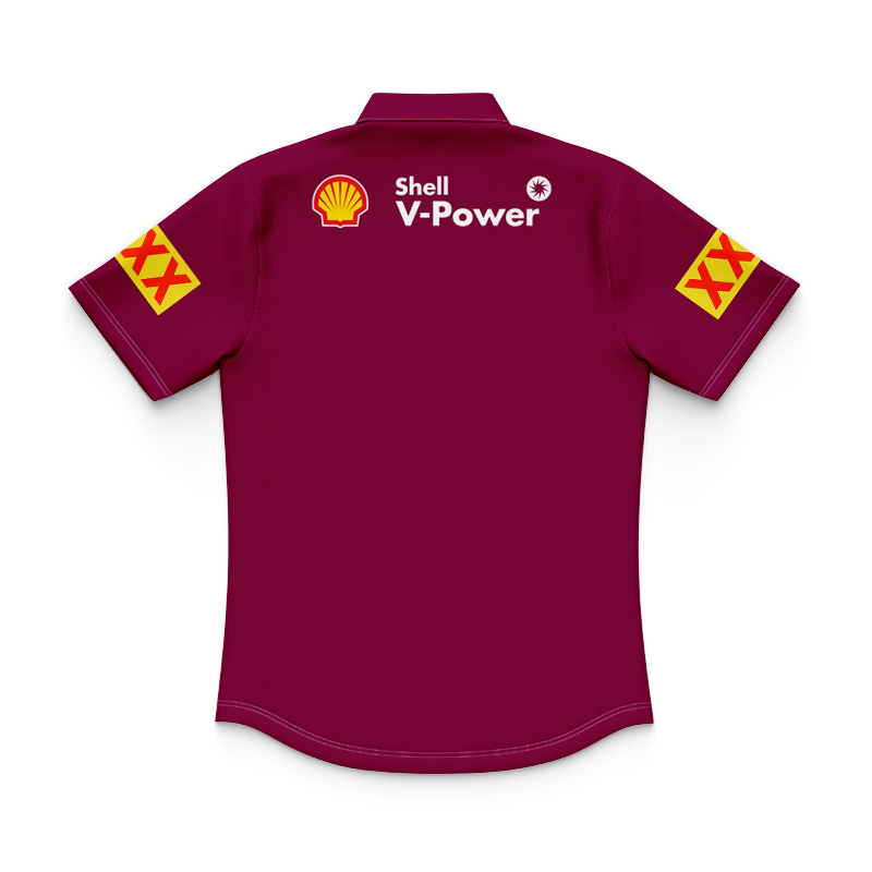 Kid's NRL QLD Maroons 2025 Home Training Polo Shirt