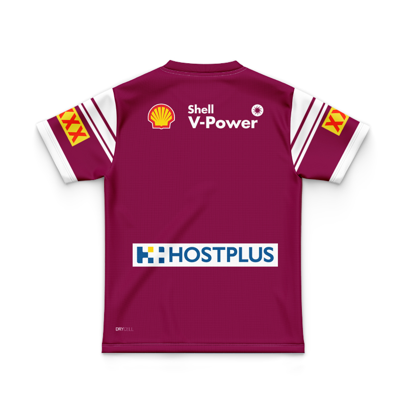 Kid's NRL QLD Maroons 2025 WSOO Home Jersey