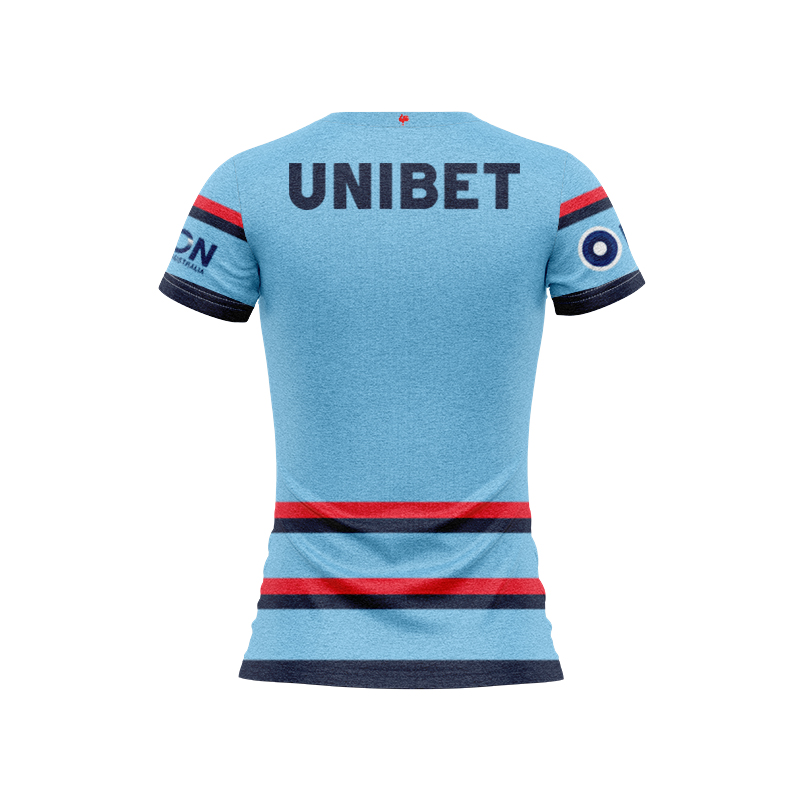 Women's NRL Sydney Roosters 2025 Castore Blue Training Jersey