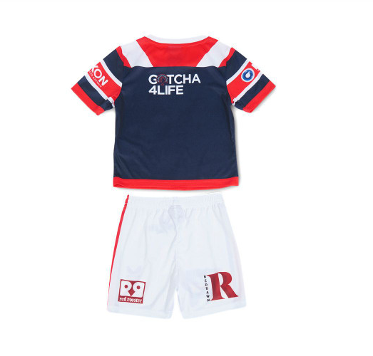 Kid's NRL Sydney Roosters 2025 Home Jersey+Shorts