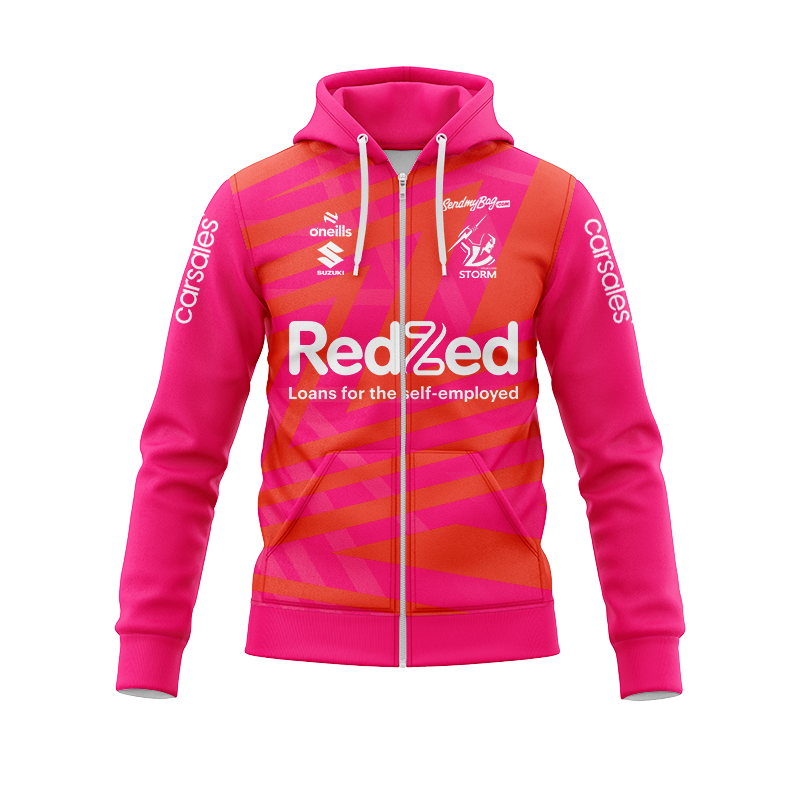 NRL Melbourne Storm 2025 Captain Run Zipper Hoodie