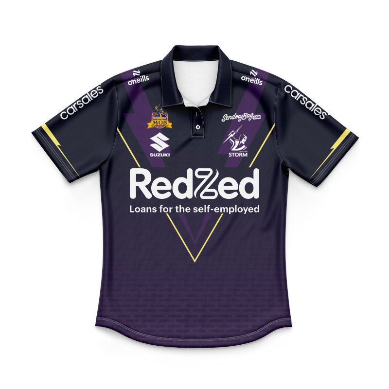 Kid's NRL Melbourne Storm 2025 Warm Up Jersey