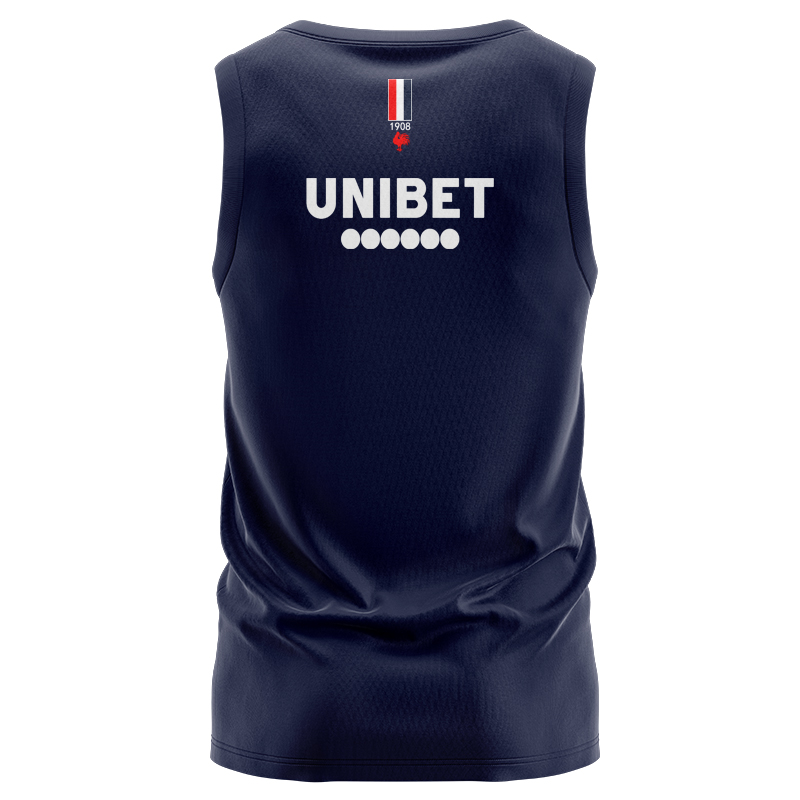 NRL Sydney Roosters 2025 Castore Navy Training Singlet