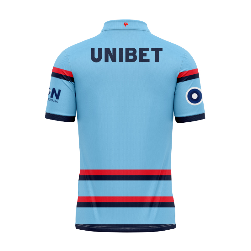 NRL Sydney Roosters 2025 Castore Blue Training Polo Shirt