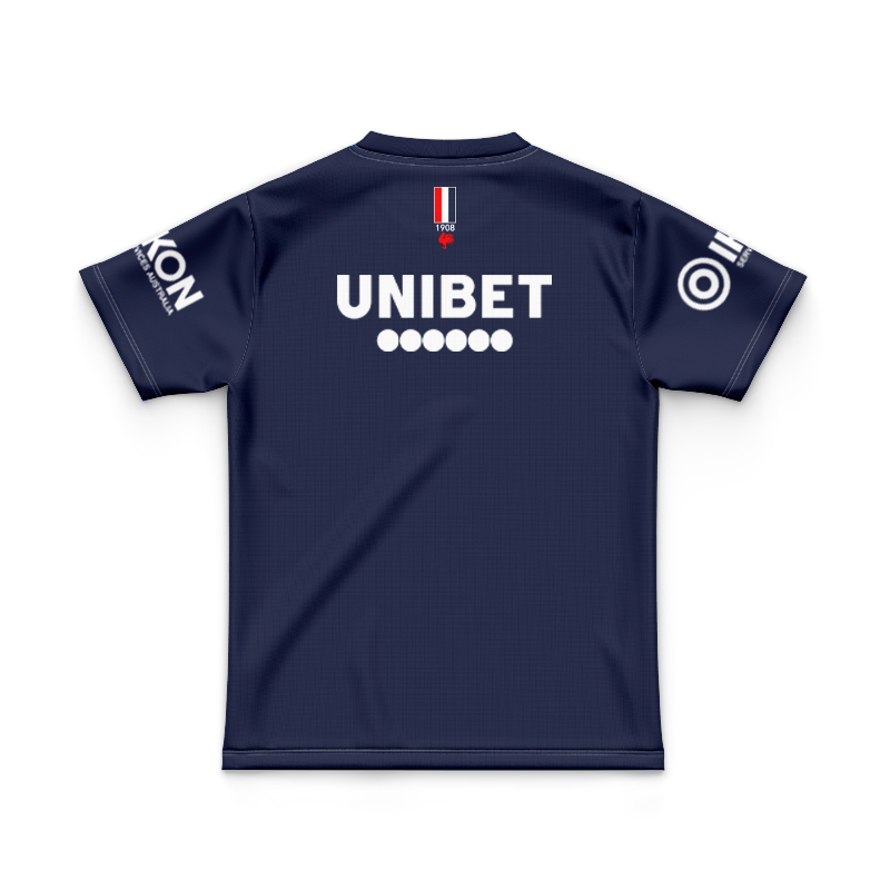 Kid's NRL Sydney Roosters 2025 Castore Navy Training Jersey