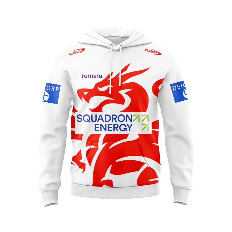 NRL St George Illawarra Dragons 2025 Warm UP Zipper Hoodie