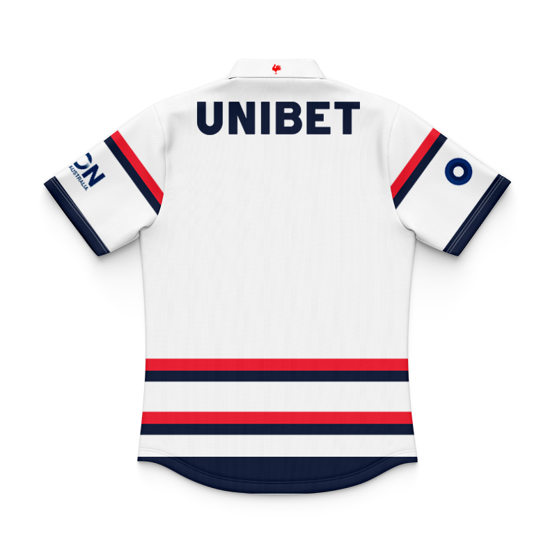 Kid's NRL Sydney Roosters 2025 Castore White Training Polo Shirt