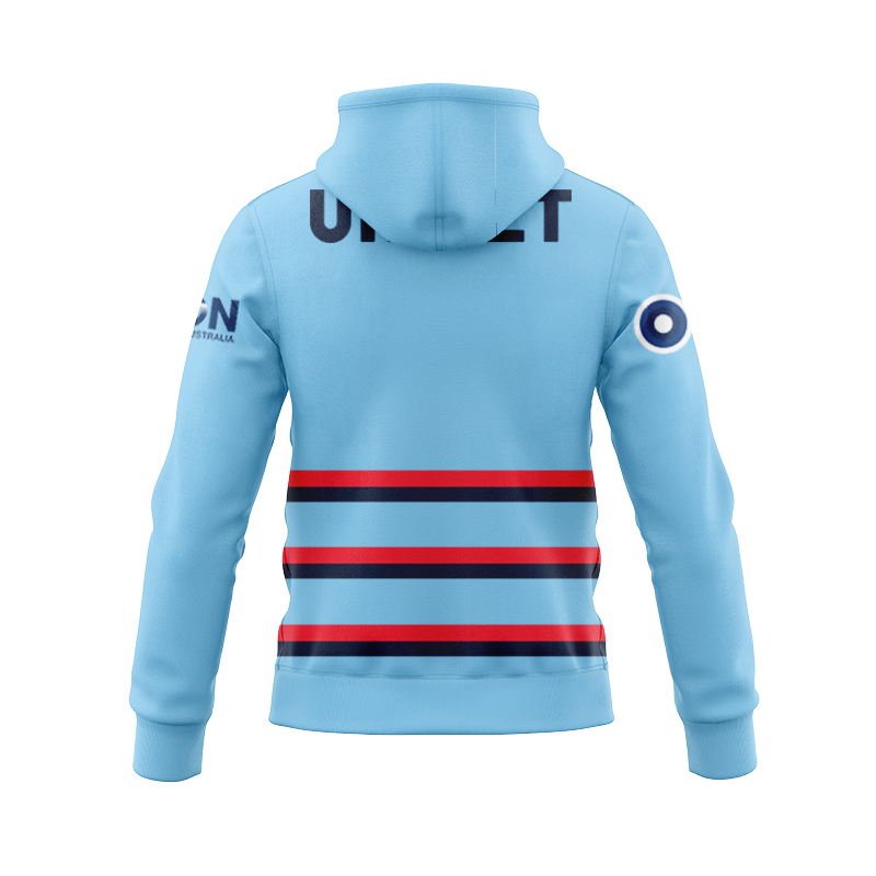 NRL Sydney Roosters 2025 Castore Blue Training Zipper Hoodie