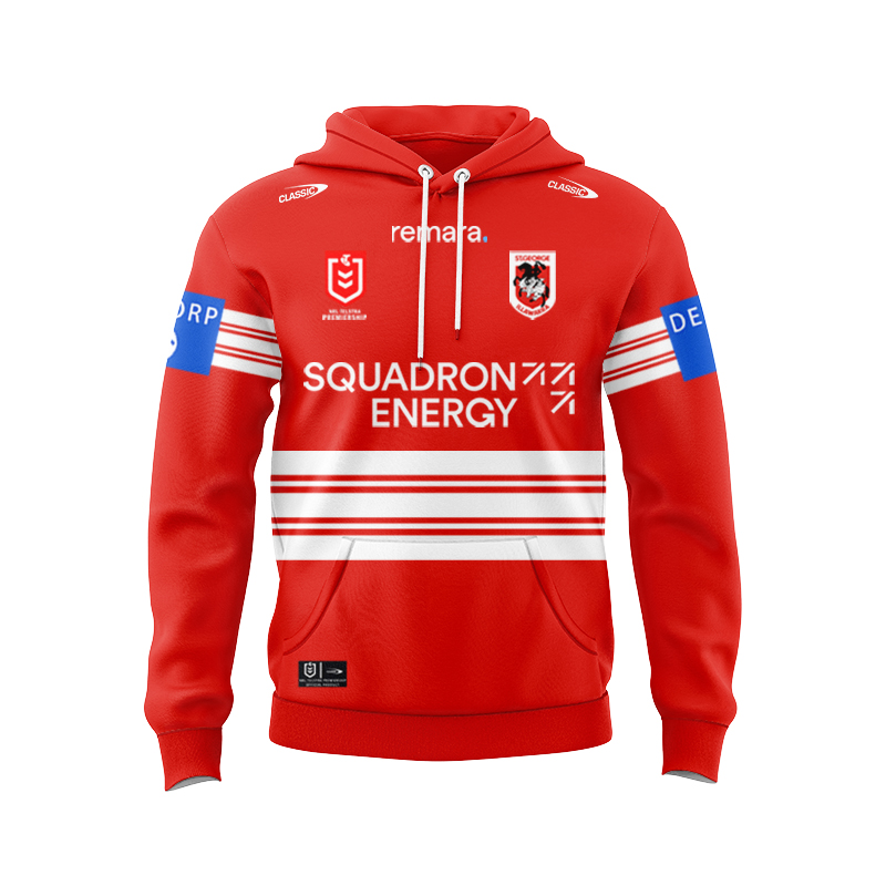 NRL St George Illawarra Dragons 2025 Away Sport Hoodie