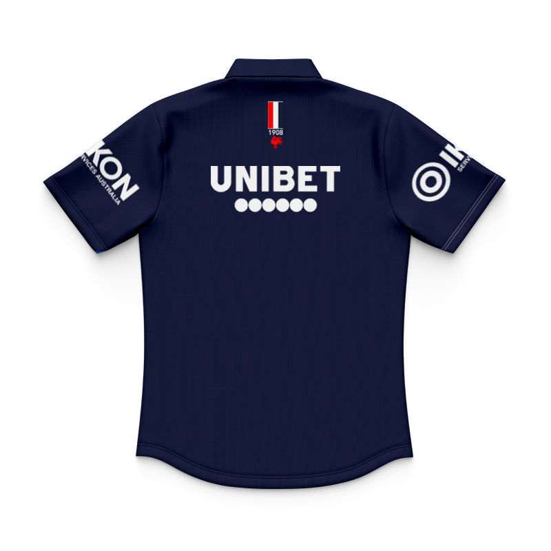 NRL Sydney Roosters 2025 Castore Navy Training Polo Shirt
