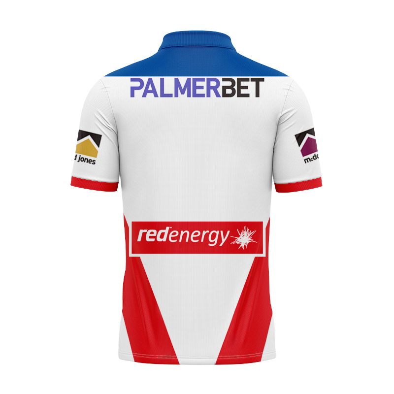 NRL Newcastle Knights 2025 Away Polo Shirt