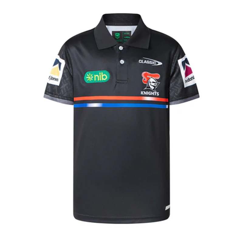 NRL Newcastle Knights 2025 Media Polo Shirt