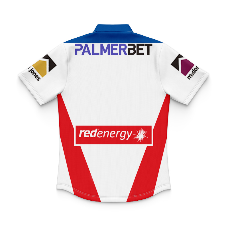 Kid's NRL Newcastle Knights 2025 Away Polo Shirt