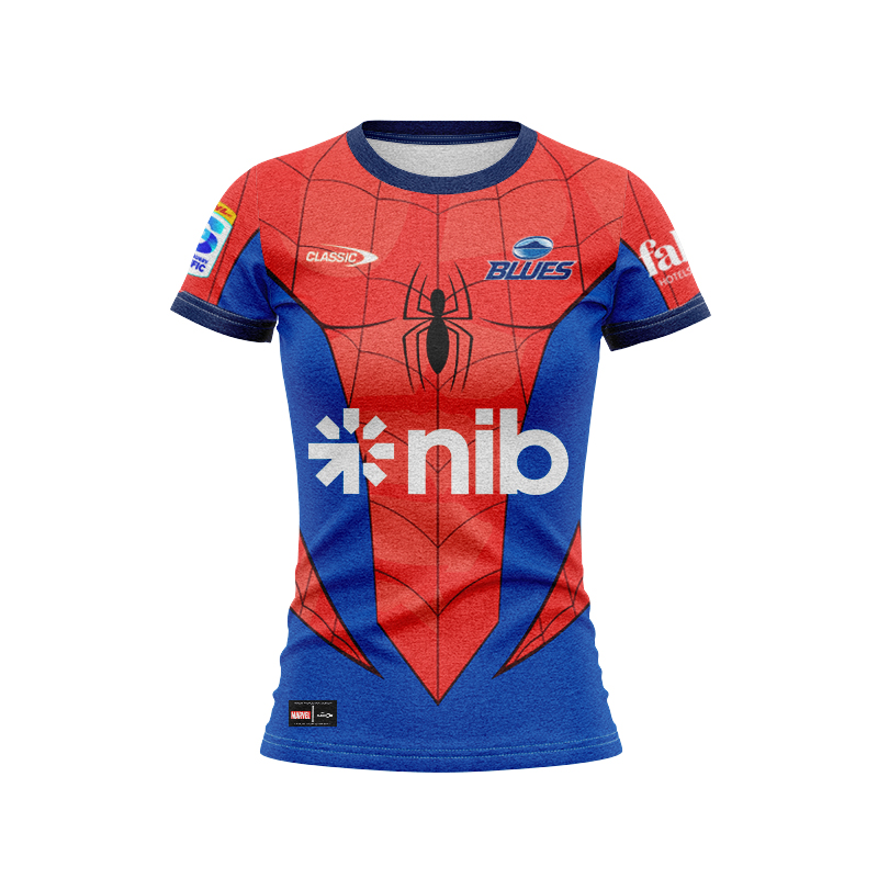 Women's Auckland Blues Super Rugby 2025 Marvel Jersey