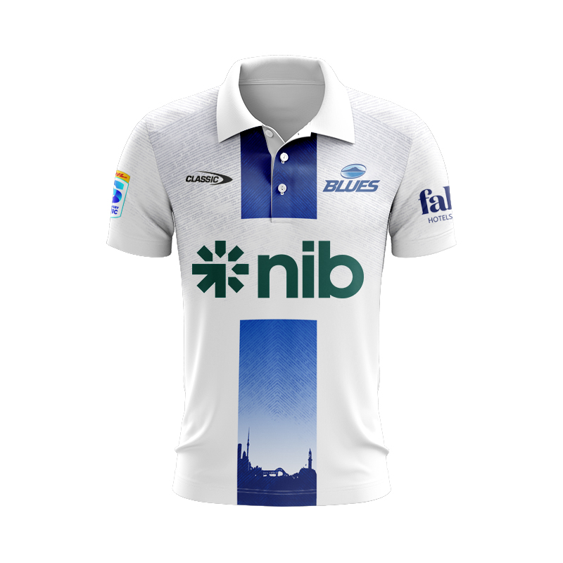 Auckland Blues Super Rugby 2025 Away Polo Shirt