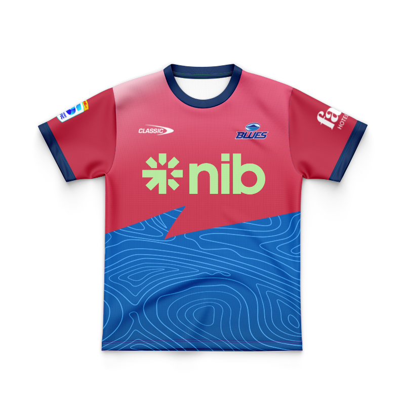 Kid's Auckland Blues Super Rugby 2025 Training Jersey