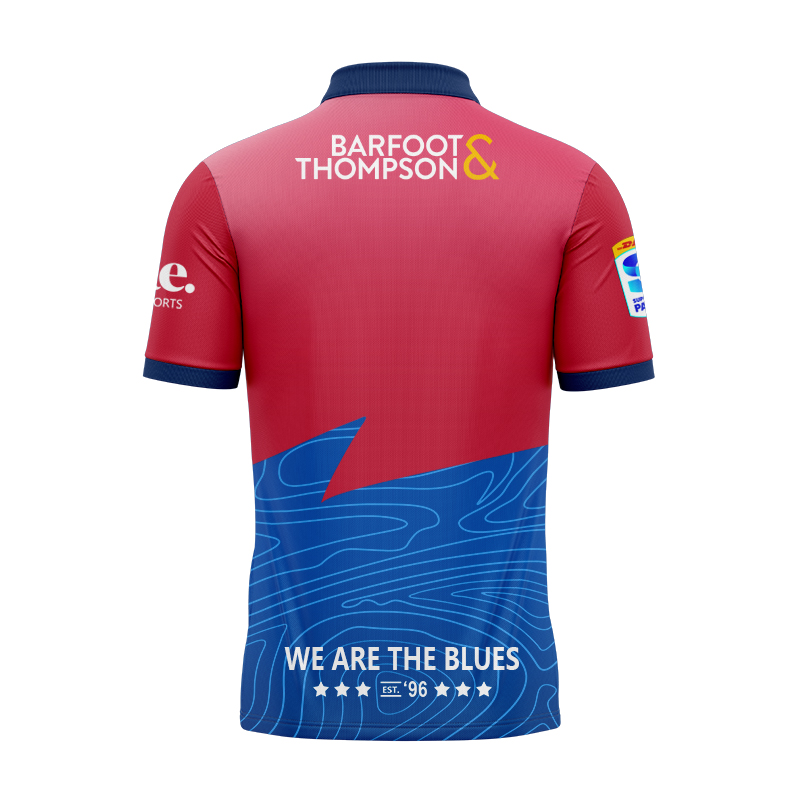 Auckland Blues Super Rugby 2025 Training Polo Shirt