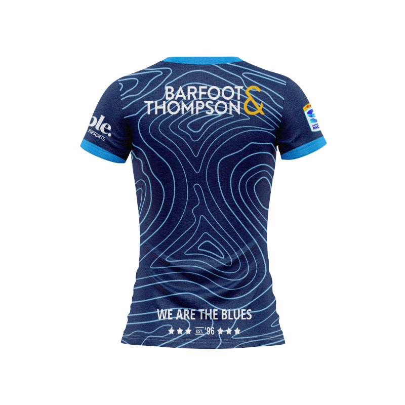 Women's Auckland Blues Super Rugby 2025 Blue Training Jersey