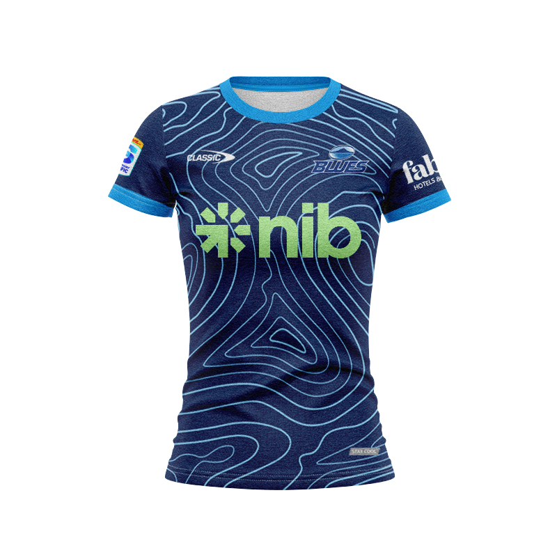 Women's Auckland Blues Super Rugby 2025 Blue Training Jersey