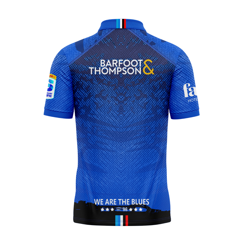 Auckland Blues Super Rugby 2025 Home Polo Shirt