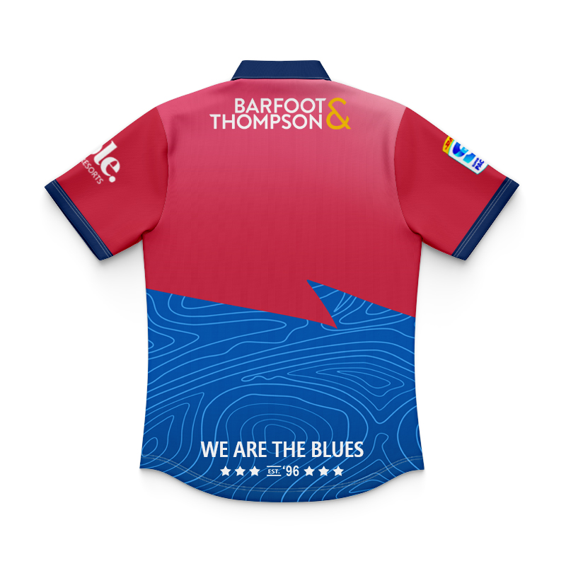 Kid's Auckland Blues Super Rugby 2025 Training Polo Jersey