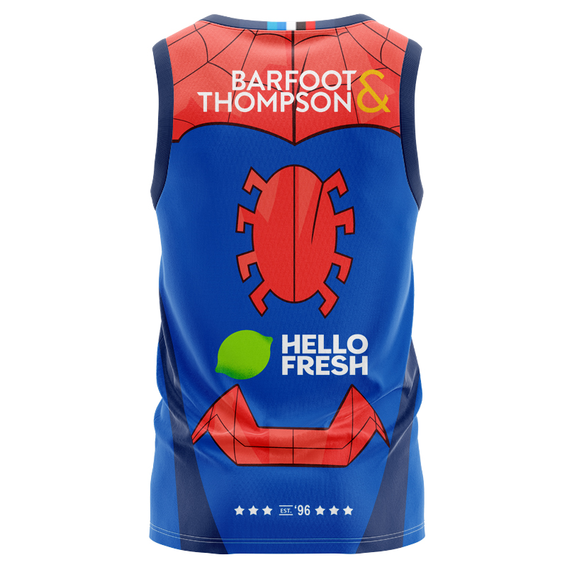 Auckland Blues Super Rugby 2025 Marvel Singlet