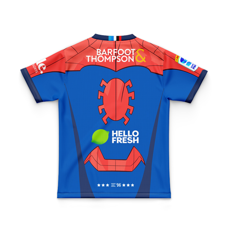 Kid's Auckland Blues Super Rugby 2025 Marvel Jersey