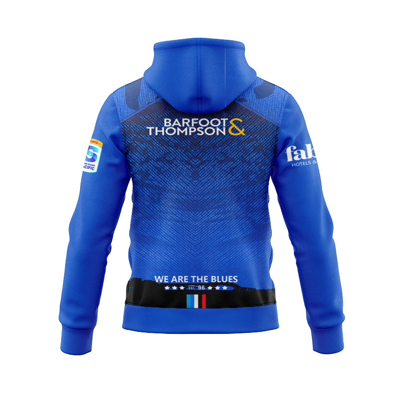 Auckland Blues Super Rugby 2025 Home Zipper Hoodie