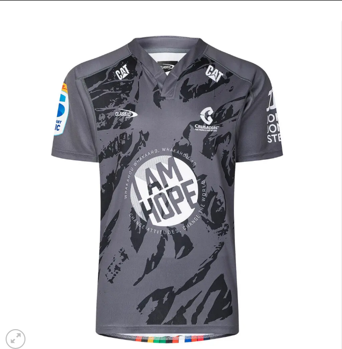 Canterbury Crusaders Super Rugby 2025 Grey Training Jersey