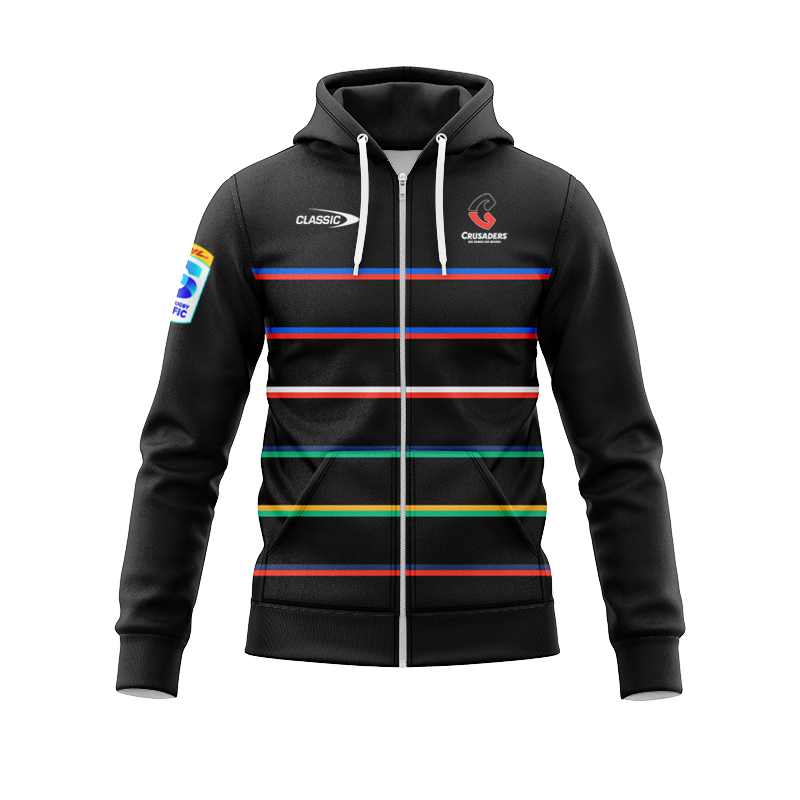Canterbury Crusaders Super Rugby 2025 Warm-Up Zipper Hoodie