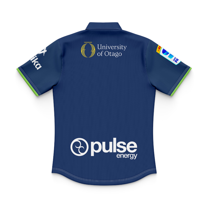 Kid's Otago Highlanders 2025 Pro Training Polo Jersey
