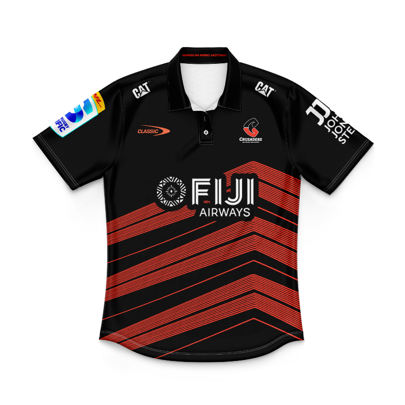 Kid's Canterbury Crusaders Super Rugby 2025 Away Polo Jersey