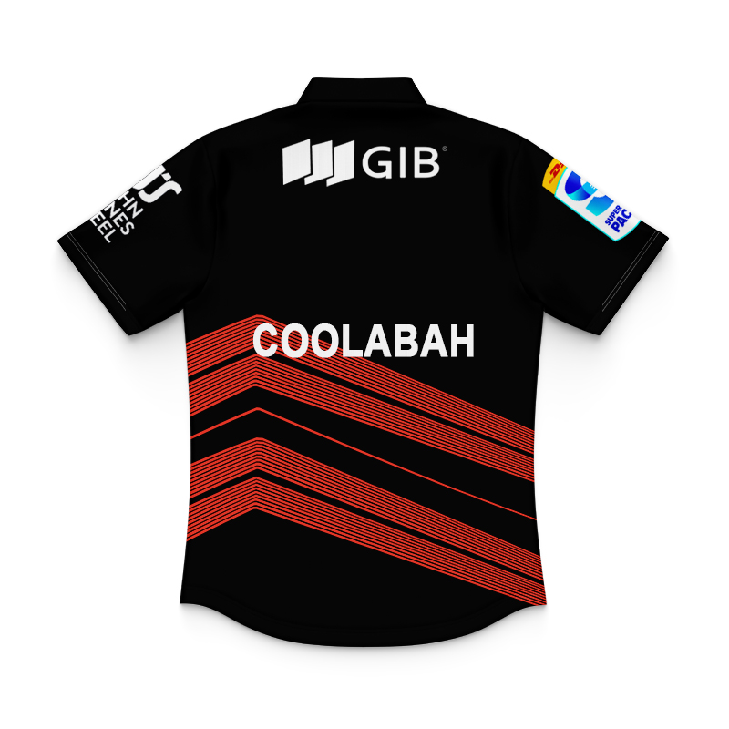 Kid's Canterbury Crusaders Super Rugby 2025 Away Polo Jersey