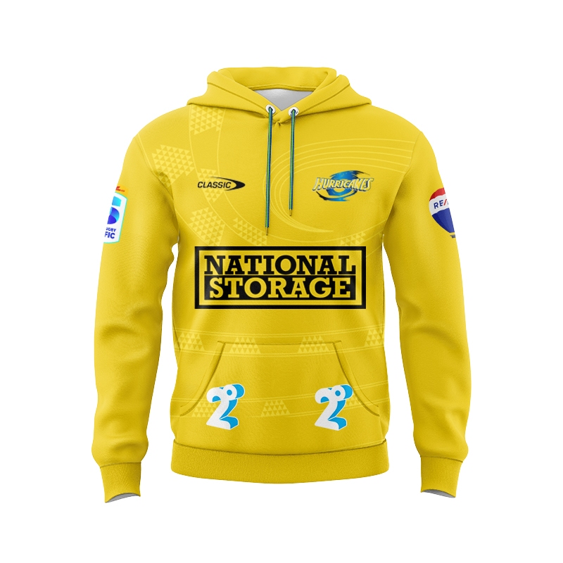 Wellington Hurricanes Super Rugby 2025 Home Sport Hoodie