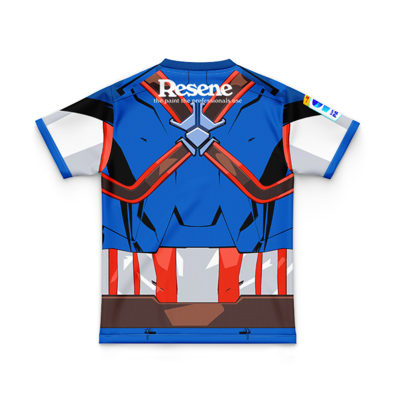 Kid's Wellington Hurricanes Super Rugby 2025 Marvel Captain America Jersey